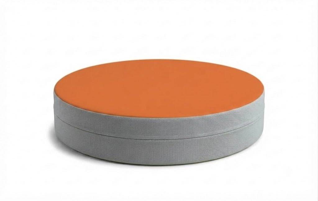 Russwood Library Furniture - Zipit Dot - 24"Diameter soft seat - 4"H (RUS-ZP-DT424-G1) - SchoolOutlet