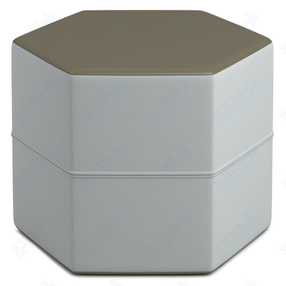 Russwood Library Furniture Zipit - Rollit Series - Zipit Hexagon soft seat - 14"H (RUS - ZP - HX14 - G1) - SchoolOutlet