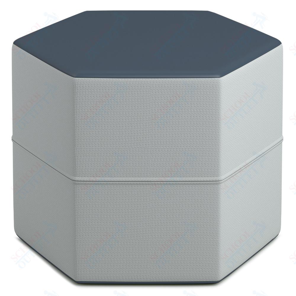Russwood Library Furniture Zipit - Rollit Series - Zipit Hexagon soft seat - 14"H (RUS - ZP - HX14 - G1) - SchoolOutlet