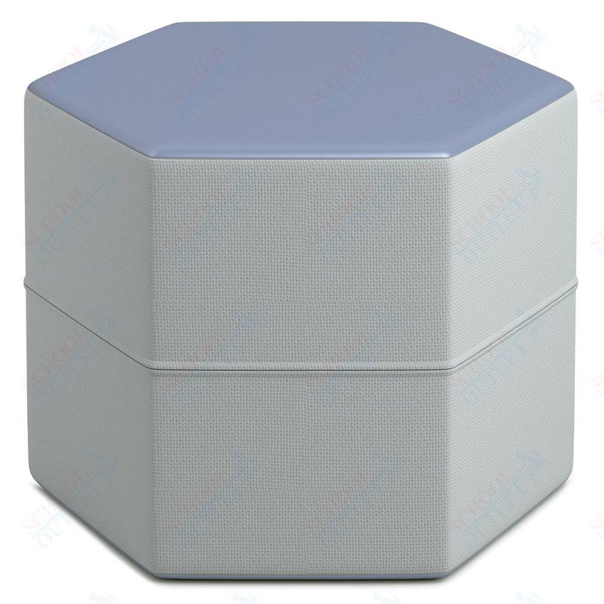 Russwood Library Furniture Zipit - Rollit Series - Zipit Hexagon soft seat - 16"H (RUS - ZP - HX16 - G1) - SchoolOutlet