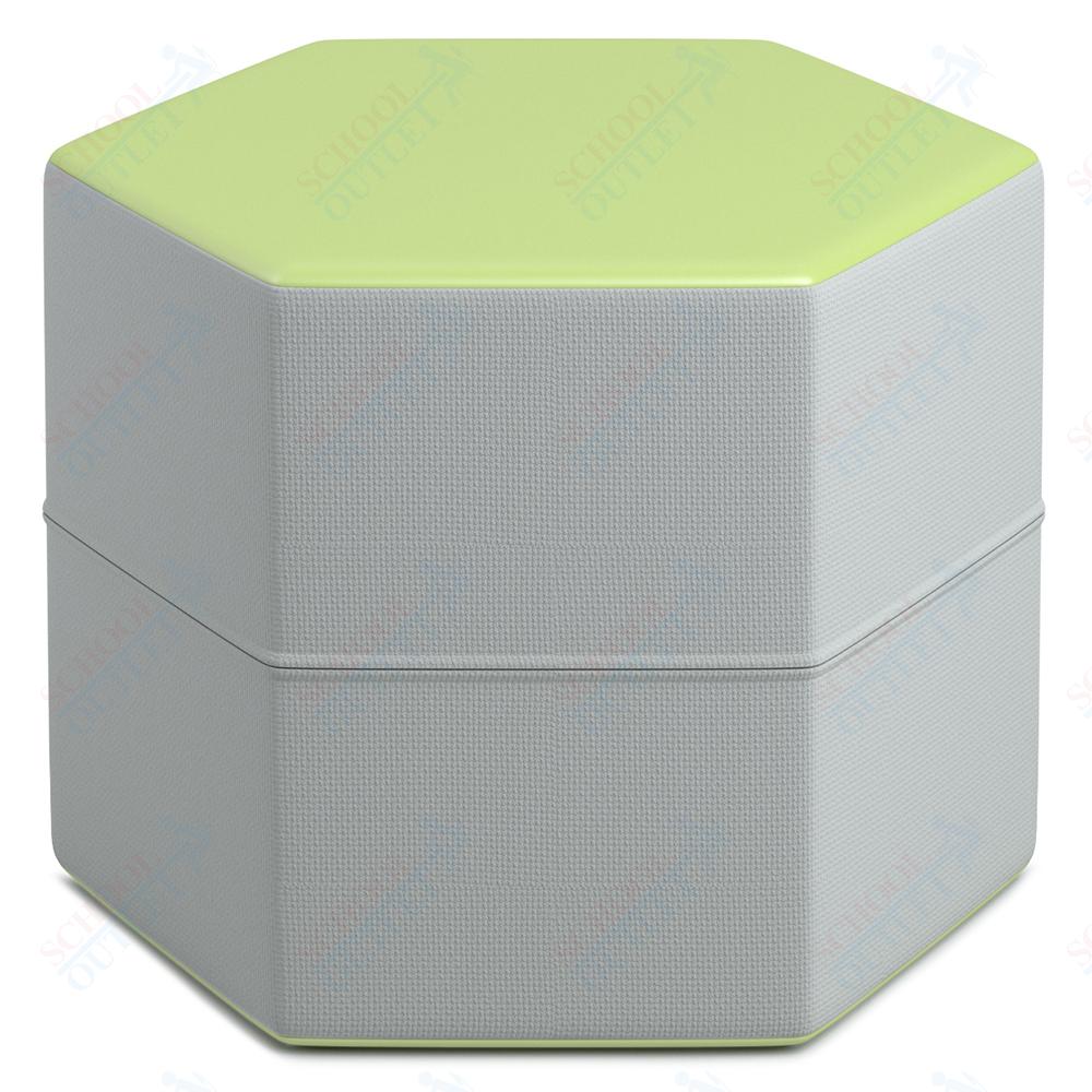 Russwood Library Furniture Zipit - Rollit Series - Zipit Hexagon soft seat - 16"H (RUS - ZP - HX16 - G1) - SchoolOutlet