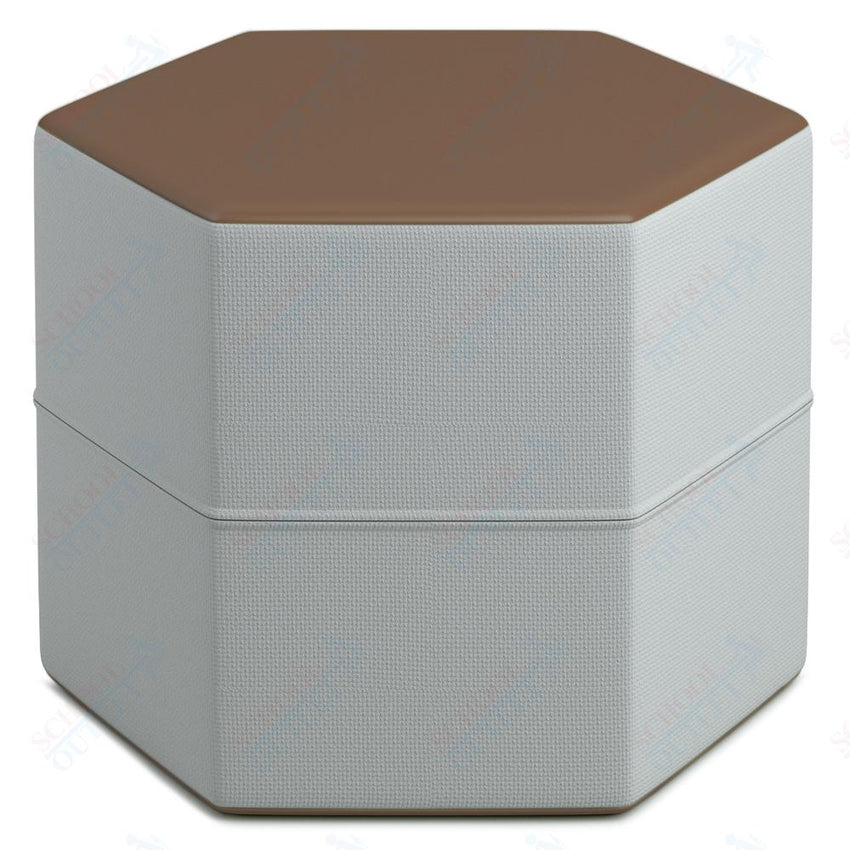 Russwood Library Furniture Zipit - Rollit Series - Zipit Hexagon soft seat - 18"H (RUS - ZP - HX18 - G1) - SchoolOutlet