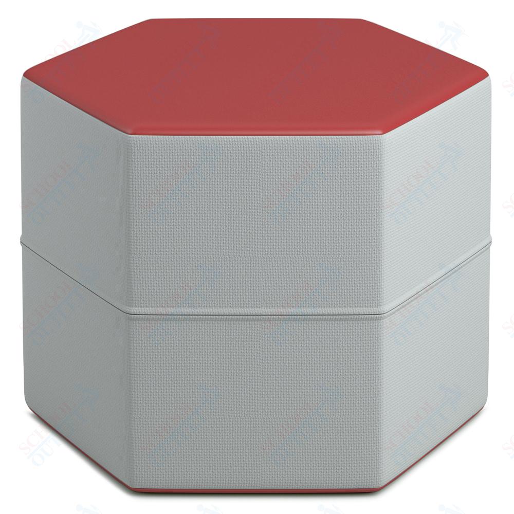 Russwood Library Furniture Zipit - Rollit Series - Zipit Hexagon soft seat - 18"H (RUS - ZP - HX18 - G1) - SchoolOutlet