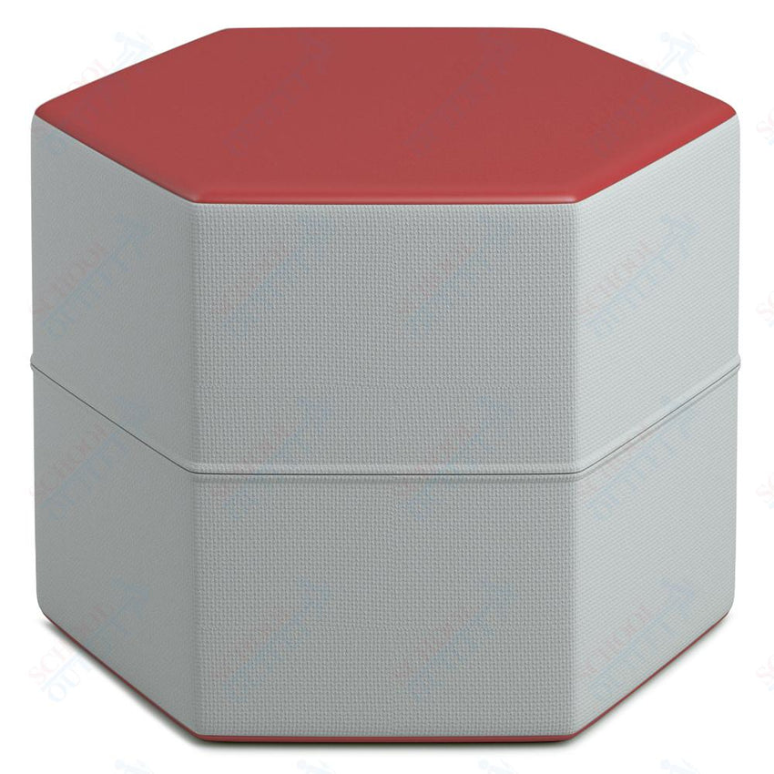 Russwood Library Furniture Zipit - Rollit Series - Zipit Hexagon soft seat - 18"H (RUS - ZP - HX18 - G1) - SchoolOutlet