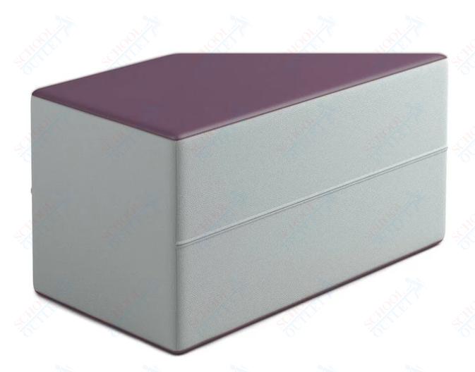 Russwood Library Furniture Zipit - Rollit Series - Zipit Trapezoid soft seat - 14"H (RUS - ZP - TP14 - G1) - SchoolOutlet