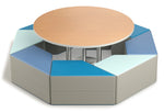 Russwood Library Furniture Zipit - Rollit Series - Zipit Trapezoid soft seat - 16