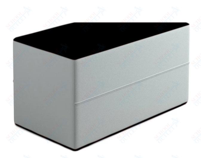 Russwood Library Furniture Zipit - Rollit Series - Zipit Trapezoid soft seat - 18"H (RUS - ZP - TP18 - G1) - SchoolOutlet