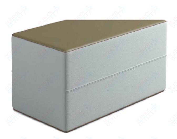 Russwood Library Furniture Zipit - Rollit Series - Zipit Trapezoid soft seat - 18"H (RUS - ZP - TP18 - G1) - SchoolOutlet