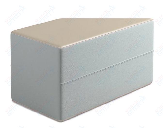 Russwood Library Furniture Zipit - Rollit Series - Zipit Trapezoid soft seat - 18"H (RUS - ZP - TP18 - G1) - SchoolOutlet