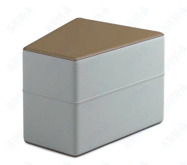 Russwood Library Furniture Zipit - Rollit Series - Zipit Wedge soft seat - 16"H (ZP - WG16 - G1) - SchoolOutlet