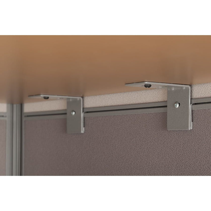 Bush Furniture 60"W 2 - Person Straight Desk Open Office with 3 - Drawer Storage and 45"H Panels (EOD460SMR03X) - SchoolOutlet