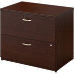 Bush Furniture 2 - Drawer Lateral File Cabinet with Lock and Tip - Prevention Mechanism (WC12954X) - SchoolOutlet