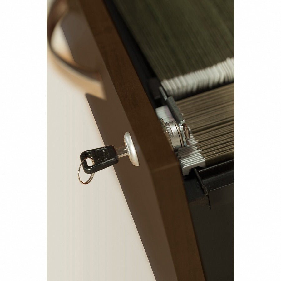 Bush Furniture 2 - Drawer Lateral File Cabinet with Lock and Tip - Prevention Mechanism (WC12954X) - SchoolOutlet