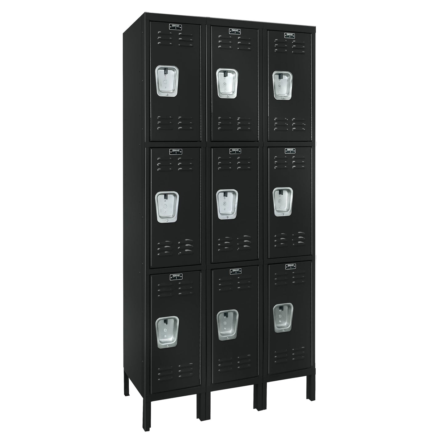 Hallowell Premium Locker: Premium Wardrobe Triple - Tier, 3 - Wide - 36"W x 15"D x 78"H (HAL - U3258 - 3) - SchoolOutlet