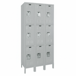 Hallowell Premium Locker: Premium Wardrobe Triple - Tier, 3 - Wide - 36