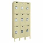 Hallowell Premium Locker: Premium Wardrobe Triple - Tier, 3 - Wide - 36