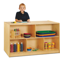 Jonti-Craft Double-Sided Island – Single + 20 Cubbie-Tray - with Clear Trays
