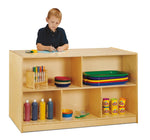 Jonti - Craft Double - Sided Island – Single + 20 Cubbie - Tray - with Clear Trays - SchoolOutlet