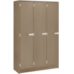 Triple Wide Storage Two Shelves Triple Door Locker (79011 B45) - SchoolOutlet