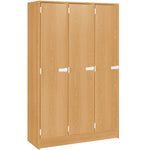 Triple Wide Storage Two Shelves Triple Door Locker (79011 B45) - SchoolOutlet