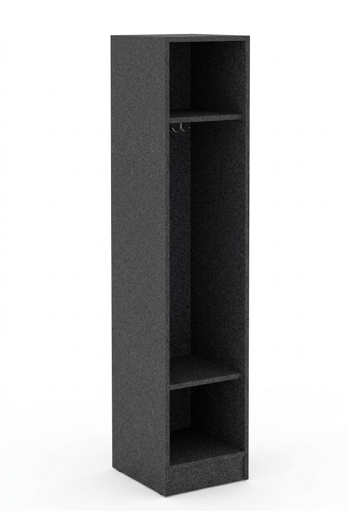 Single Wide Storage Two Shelves No Door Locker 16"W x 18"D x 72"H (STE-79012-Z16) - SchoolOutlet