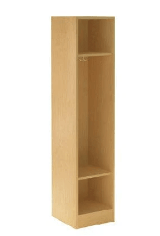 Single Wide Storage Two Shelves No Door Locker 16"W x 18"D x 72"H (STE-79012-Z16) - SchoolOutlet