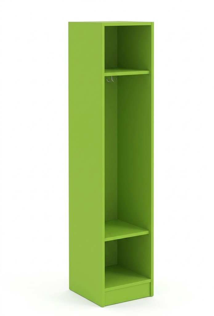 Single Wide Storage Two Shelves No Door Locker 16"W x 18"D x 72"H (STE-79012-Z16) - SchoolOutlet