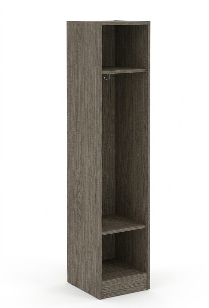 Single Wide Storage Two Shelves No Door Locker 16"W x 18"D x 72"H (STE-79012-Z16) - SchoolOutlet