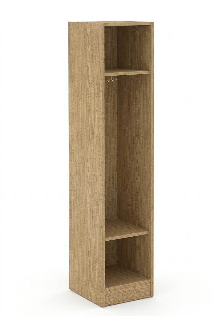 Single Wide Storage Two Shelves No Door Locker 16"W x 18"D x 72"H (STE-79012-Z16) - SchoolOutlet