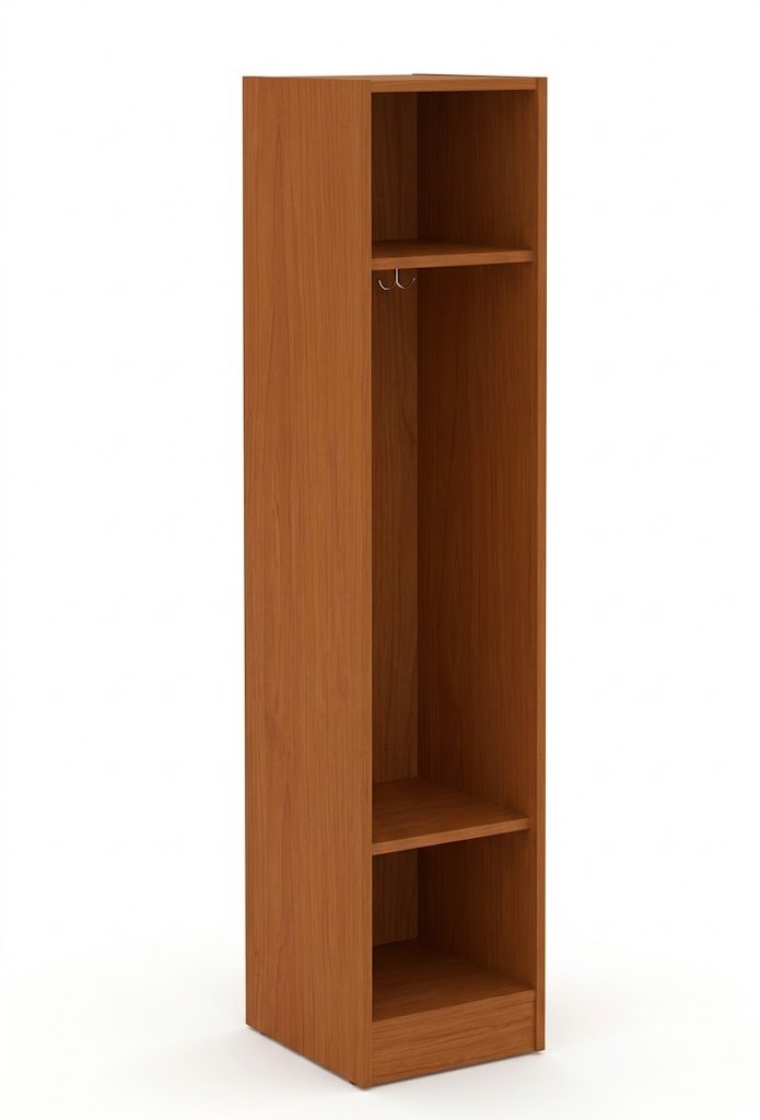 Single Wide Storage Two Shelves No Door Locker 16"W x 18"D x 72"H (STE-79012-Z16) - SchoolOutlet