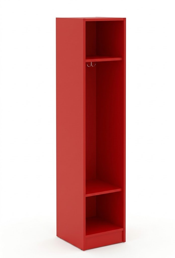 Single Wide Storage Two Shelves No Door Locker 16"W x 18"D x 72"H (STE-79012-Z16) - SchoolOutlet