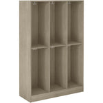 Triple Wide Storage Two Tier Middle Shelf No Door Locker (79022 Z45) - SchoolOutlet