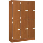 Triple Wide Storage Two Tier Middle Shelf with Door Locker (79023 B45) - SchoolOutlet