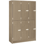 Triple Wide Storage Two Tier Middle Shelf with Door Locker (79023 B45) - SchoolOutlet