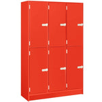 Triple Wide Storage Two Tier Middle Shelf with Door Locker (79023 B45) - SchoolOutlet