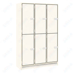 Triple Wide Storage Two Tier Middle Shelf with Door Locker (79023 B45) - SchoolOutlet