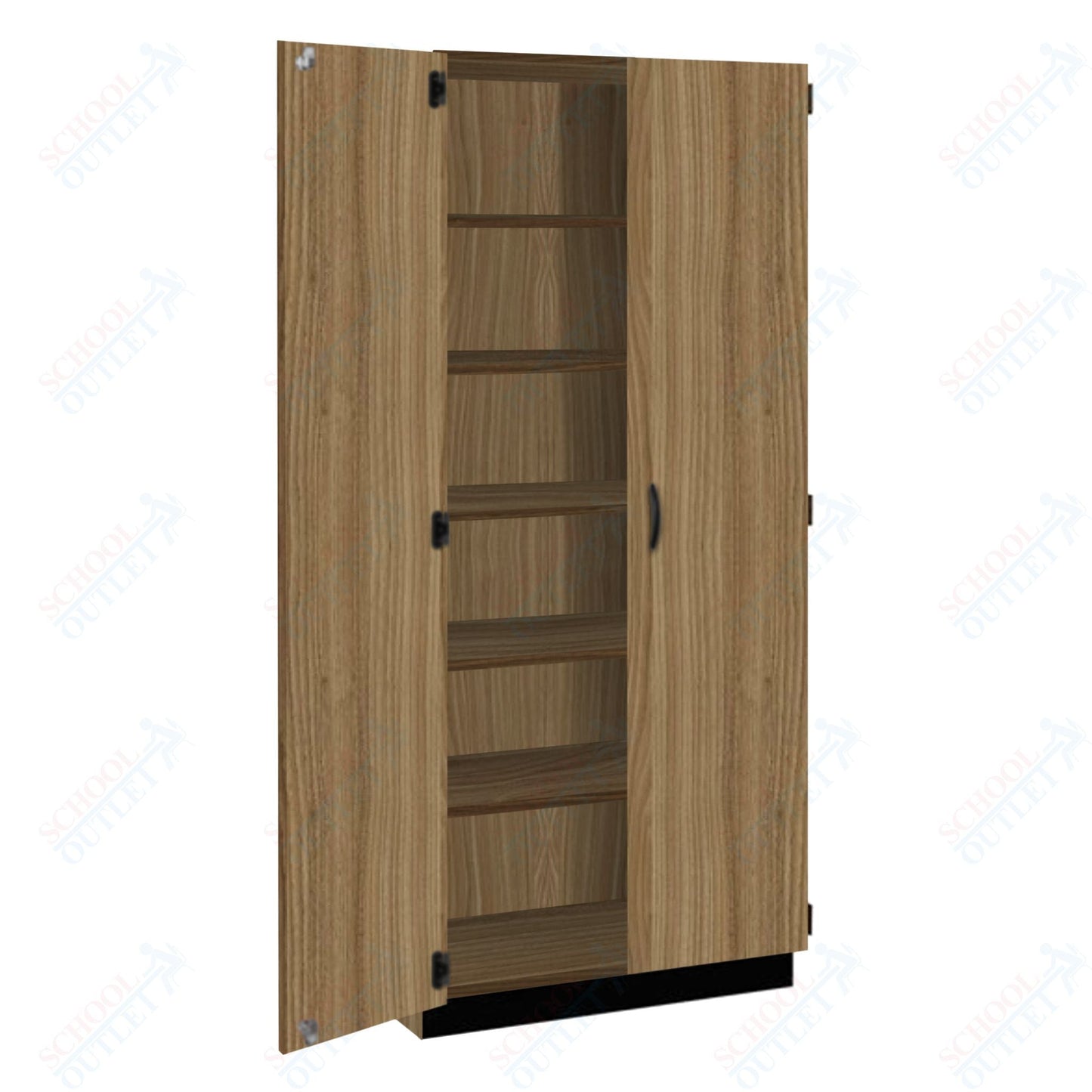 Tall Units Shelf with Door, Lock and Base Molding (83129 K84) - SchoolOutlet