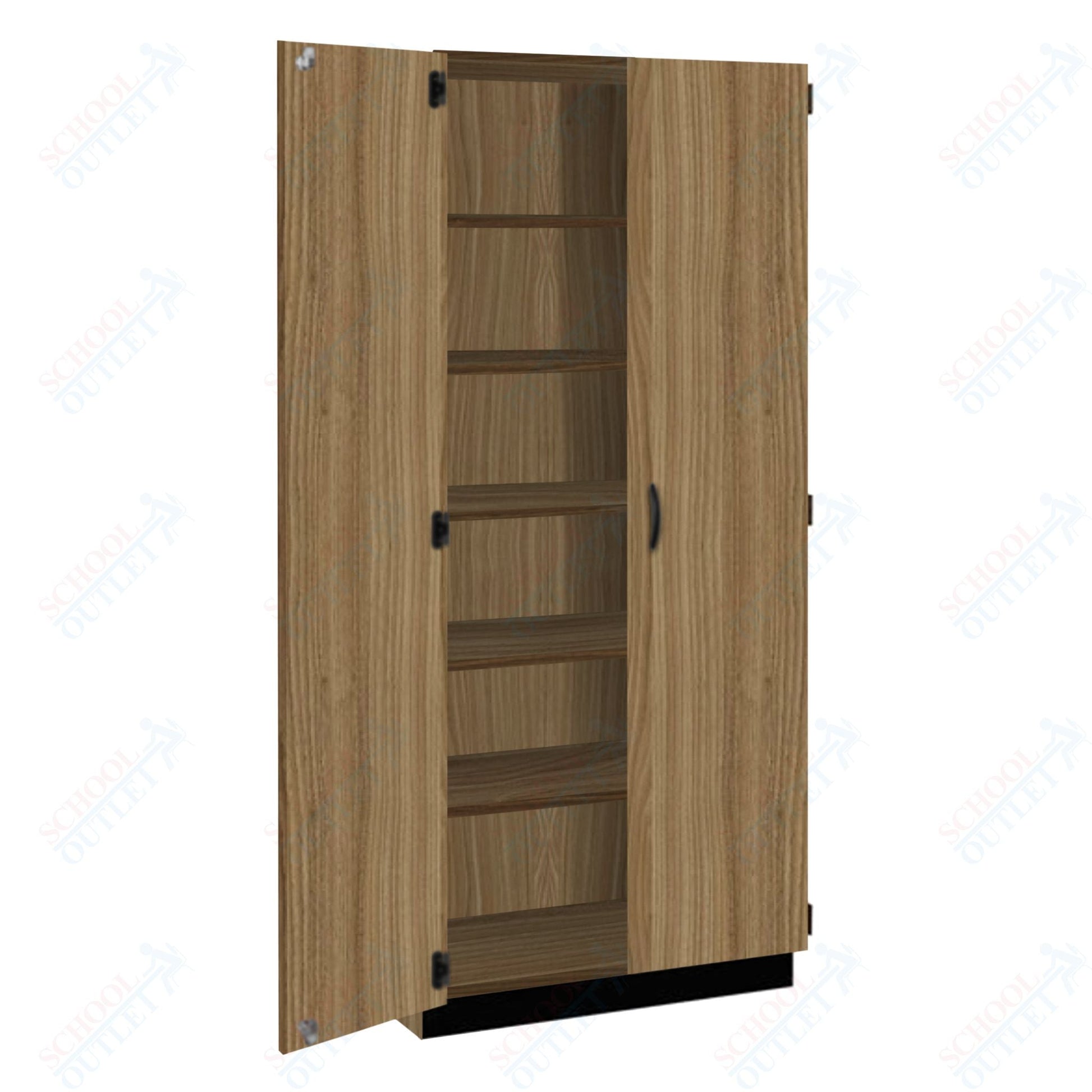 Tall Units Shelf with Door, Lock and Base Molding (83129 K84) - SchoolOutlet