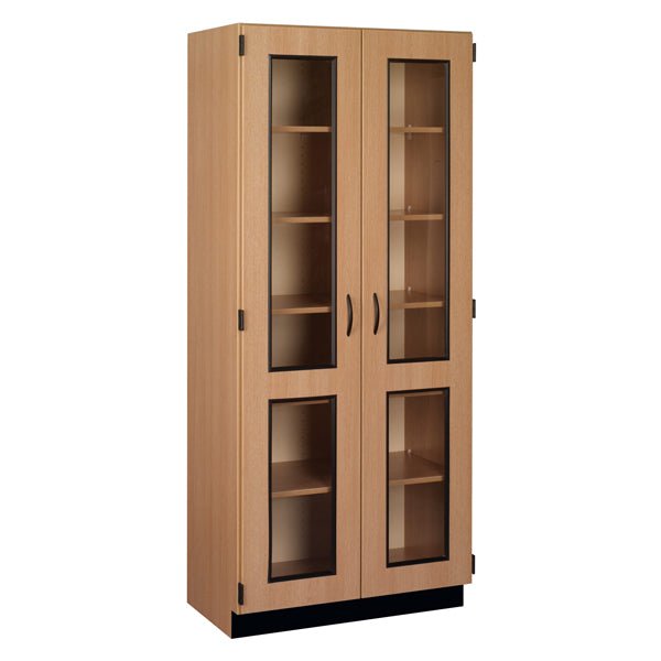 Tall Units Display with Lock and Base Molding (83134 K84) - SchoolOutlet