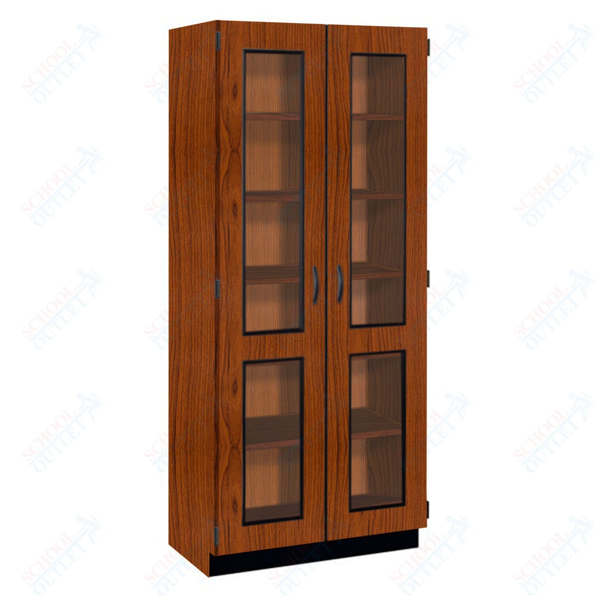 Tall Units Display with Lock and Base Molding (83134 K84) - SchoolOutlet
