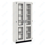 Tall Units Display with Lock and Base Molding (83134 K84) - SchoolOutlet