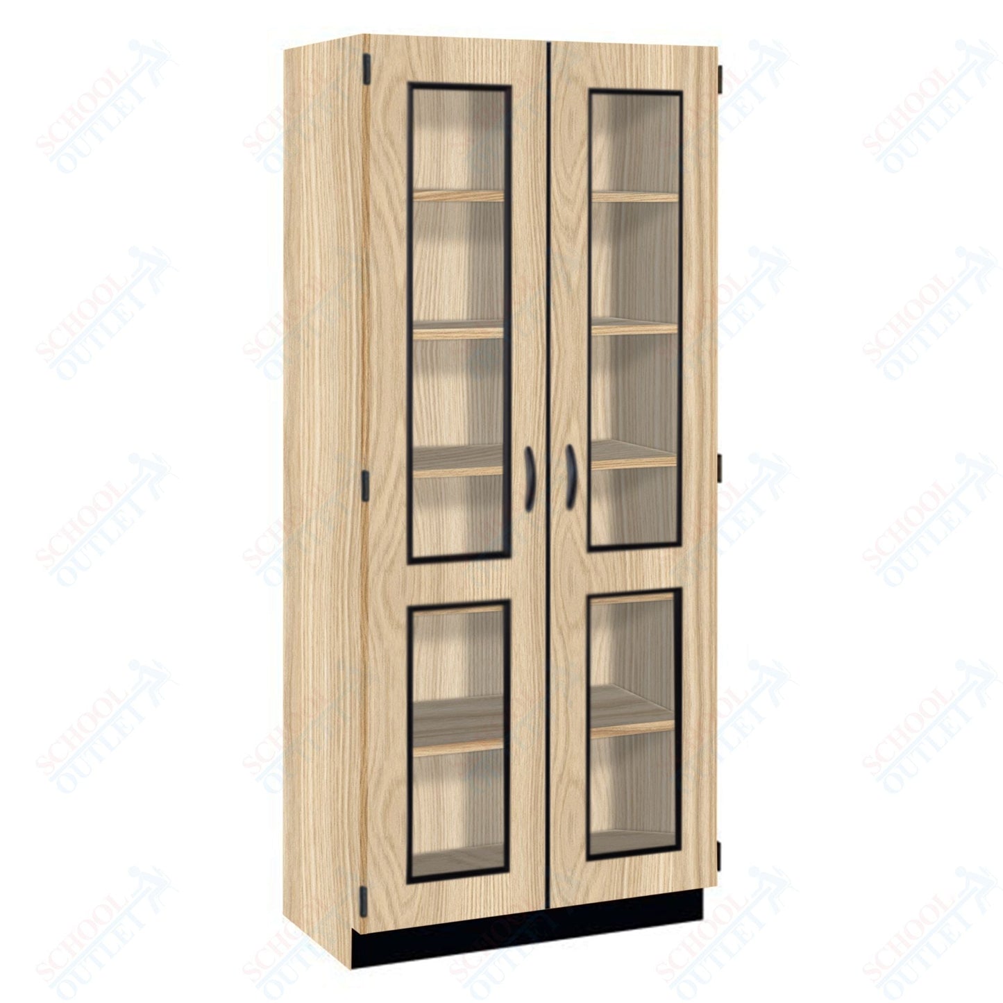 Tall Units Display with Lock and Base Molding (83134 K84) - SchoolOutlet