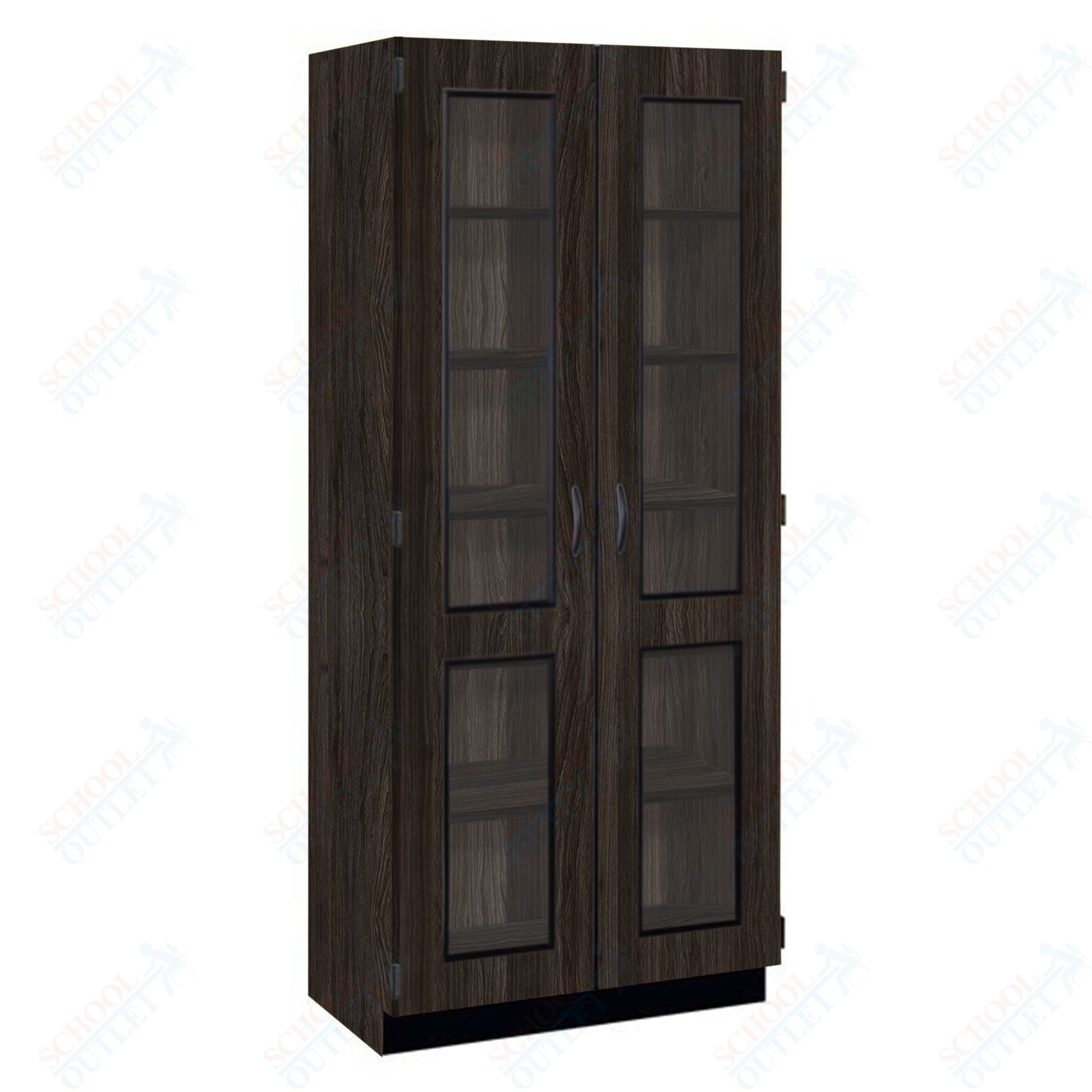 Tall Units Display with Lock and Base Molding (83134 K84) - SchoolOutlet