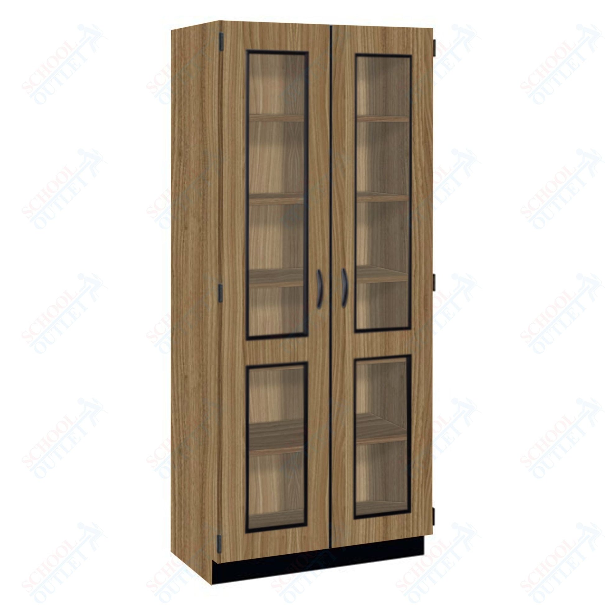 Tall Units Display with Lock and Base Molding (83134 K84) - SchoolOutlet