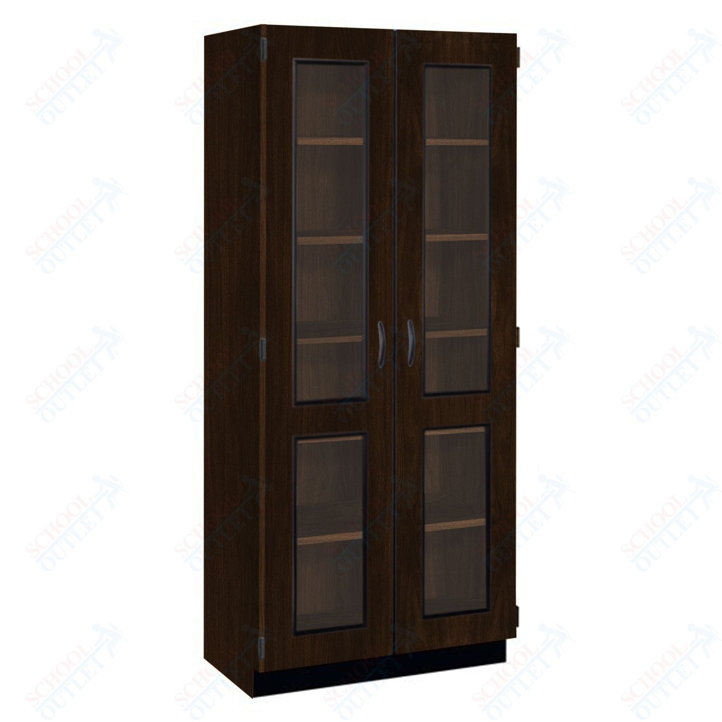 Tall Units Display with Lock and Base Molding (83134 K84) - SchoolOutlet