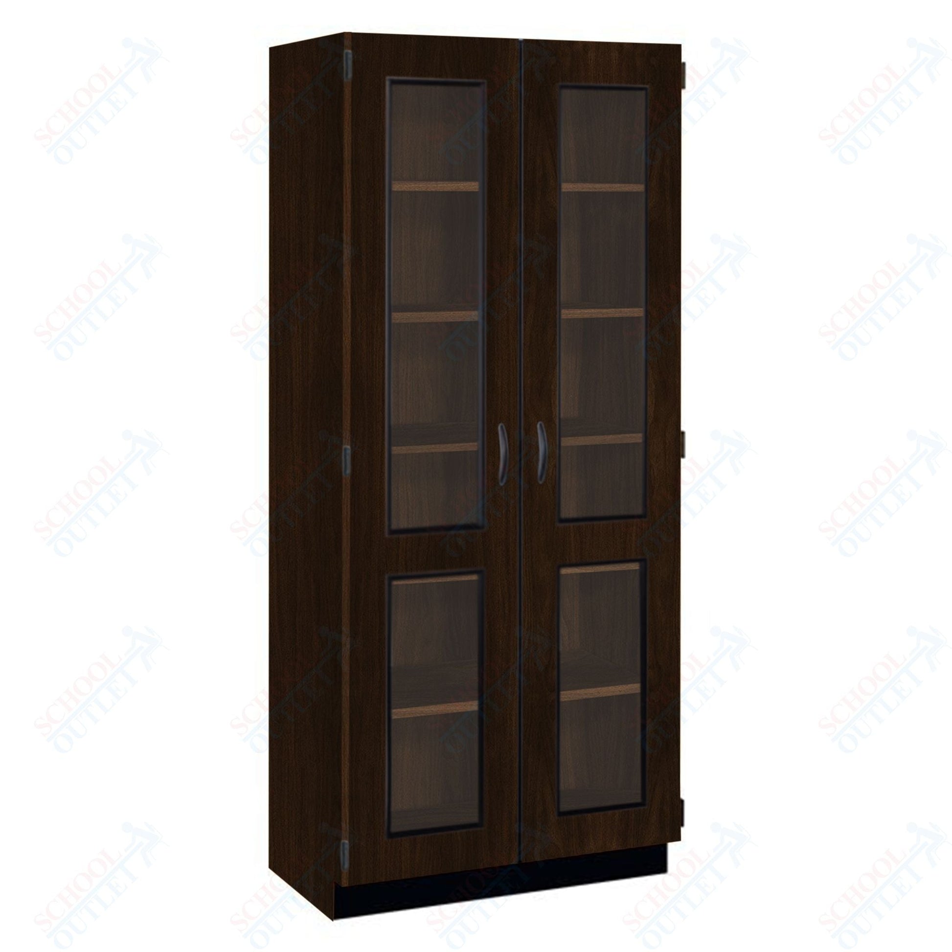 Tall Units Display with Lock and Base Molding (83134 K84) - SchoolOutlet