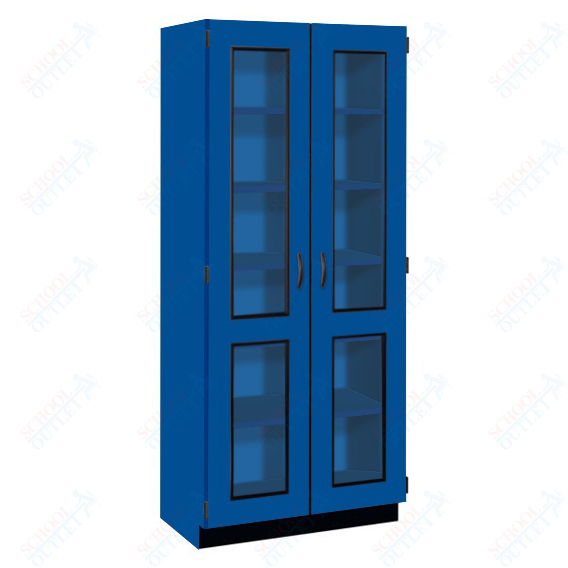 Tall Units Display with Lock and Base Molding (83134 K84) - SchoolOutlet