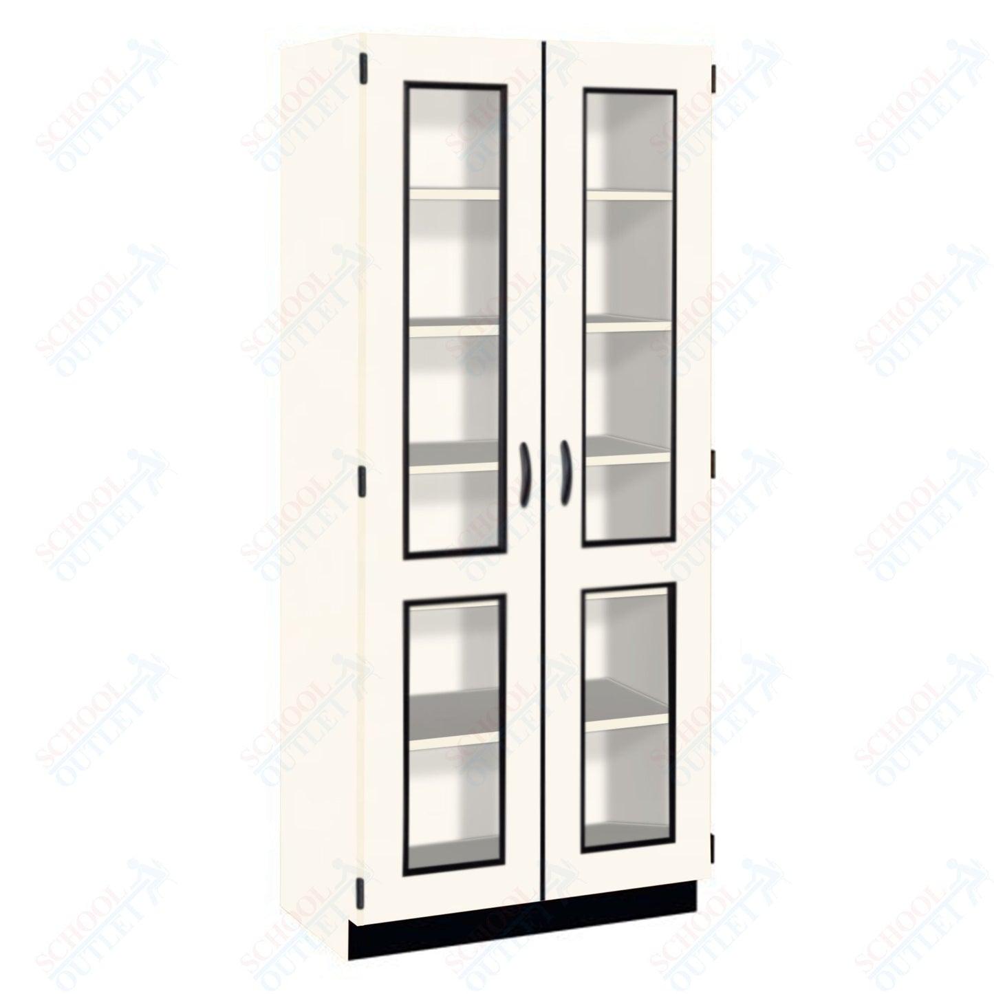 Tall Units Display with Lock and Base Molding (83134 K84) - SchoolOutlet