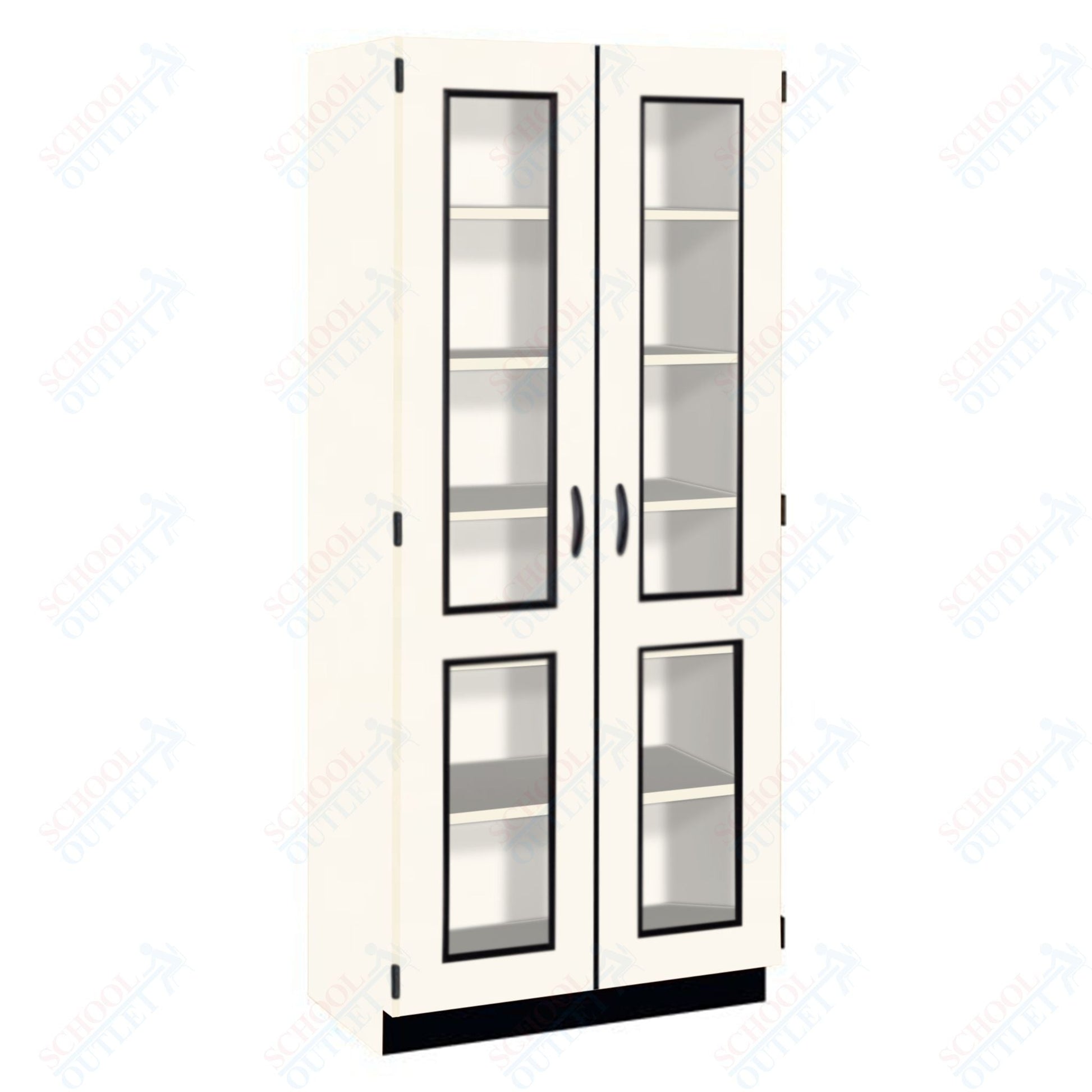 Tall Units Display with Lock and Base Molding (83134 K84) - SchoolOutlet