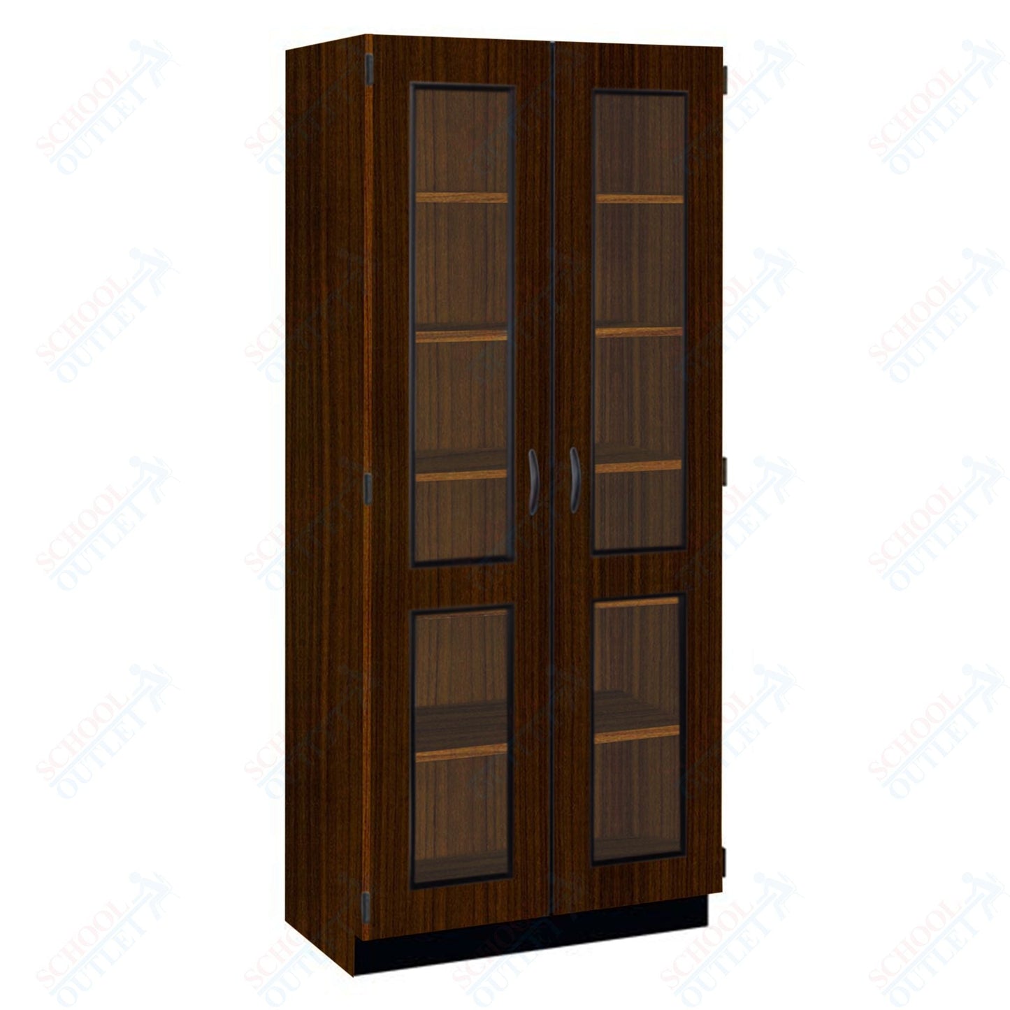 Tall Units Display with Lock and Base Molding (83134 K84) - SchoolOutlet